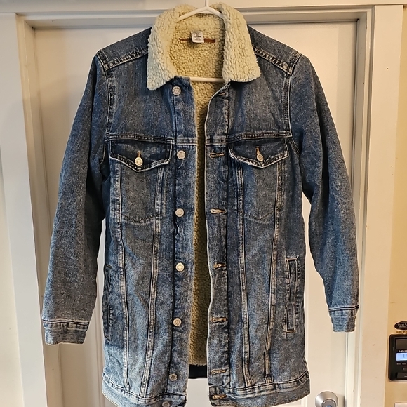 &Denim Jackets & Blazers - Women's Blue Denim Jacket with Sherpa Lining